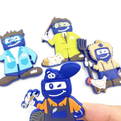 China Shape Fashional 3d Fridge Magnets Promotional Soft Rubber Cartoon Custom Logo Magnetic PVC Calendar For Fridge for sale