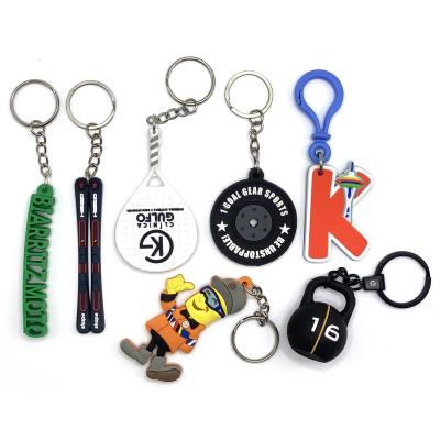 China Custom Promotion Gift 2D PVC Key Chain/Soft Rubber Keychains/Silicone 3D Keychain PVC Key Chain With Customers Logo for sale