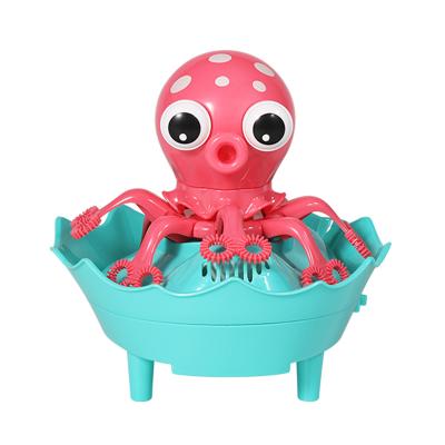 China 2021 Plastic Electric Automatic Rotating Octopus Kid Bath Bubble Toys Shantou for sale