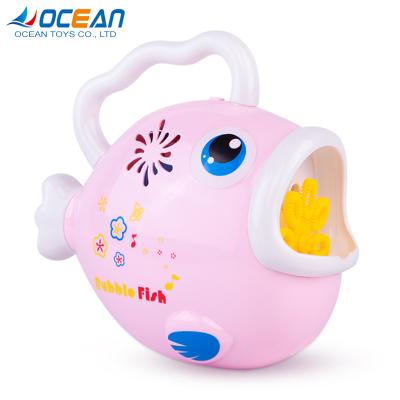 China Toy Wholesale Funny Outdoor Cute Plastic Fish Maker Machine Children Kids Bubble Toys for sale