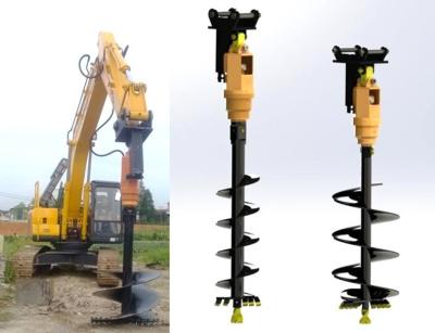 China 74 Kg Weight Hydraulic Earth Drill 1500 - 4550 Nm Torque 675mm Unit Height for sale