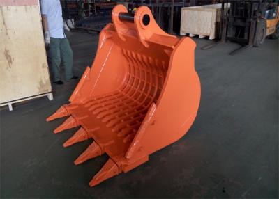 China Long Durability Hardox 450 Skeleton Rock Bucket For Hitachi ZX350 Excavator for sale