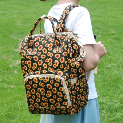 China Wholesale Backpack USA Warehouse Leopard Stripe Sunflower Bullskul Alpaca Plaid Check Multifunctional AZTEC Backpack Diaper Bag for sale