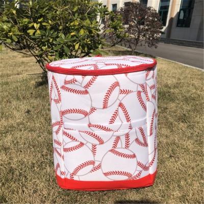 China Other Wholesale Portable Cooler Backpack Personalized Baseball and Baseball Cooler Lunch Tote Bag With Handle DOM111-1867 for sale