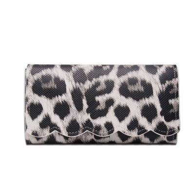 China Waterproof ready to ship wholesale women 2 colors fashion leopard wallet DOM-102389 for sale