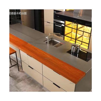 China Boloni Modern Built-in Wood Furniture Integrated Kitchen Cabinetry for sale