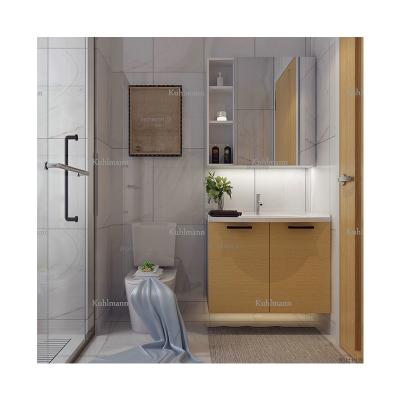 China Modern Design Modern Melamine Boloni Home Vertical Bathroom Mirrored Cabinets for sale