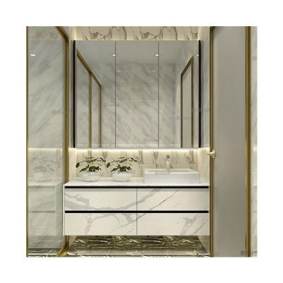 China Boloni New Product Simple Design Slate Bathroom Cabinet Modern Multifunctional Design for sale