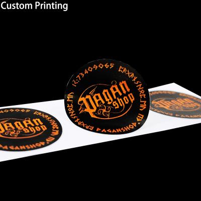 China Customized fragile clear vinyl sticker label waterproof custom printing waterproof round logo stickers bottle label stickers for sale