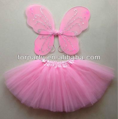 China DWN-0210 Party Wings Polyester Fairy Wings with DWN-0210 Tutu for sale