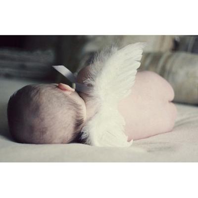 China CG-WN001 Angel Wing for Baby White Feather Wing 15-25cm for sale