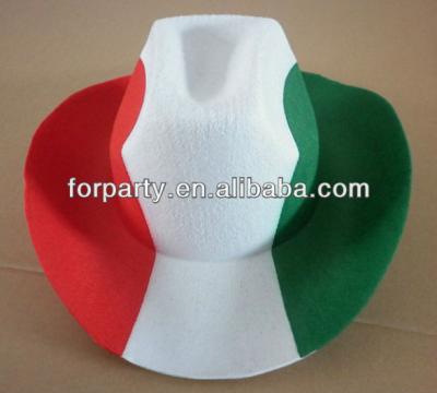 China Various styles are available CG-H0334 Italy Flag Cowboy Party Hat for sale