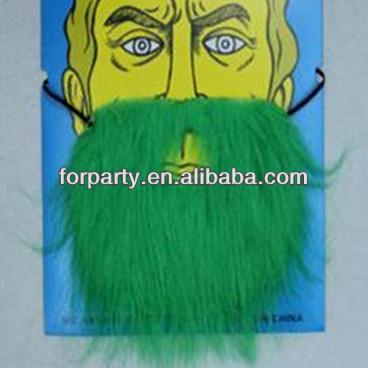 China Various styles are available MUS-0539 green faux beard for sale