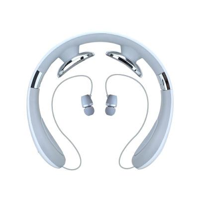 China Bluetooths earphone with newest mini U neck massager portable wireless 360 voice infrared neck kneading intelligent massager with CSR bluetooths earphone for sale