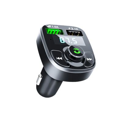 China New Design Dual USB Charger Bt5.0 Display Dual Usb Port Handfree Mp3 Player Qc3.0 Car 1626 Kit Fm Transmitter Charger for sale