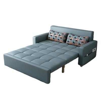 China Cheap Double Extended Small Corner Convertible Foldable Multifunction Sleeper Couch Wooden Lazy Folding Sofa Bed for sale