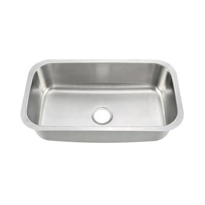 China Without Faucet Sink Manufacturer 8047 Undermount Stainless Steel Single Bowl Kitchen Sink for sale