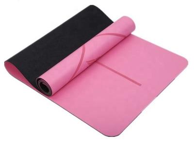 China Custom Logo Top Selling Travel PU Natural Rubber Anti Slip Folded Eco Friendly Yoga Mat for sale