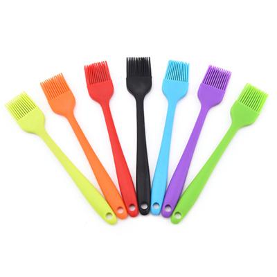 China Sustainable Silicone Basting Brush, Heat Resistant Pastry Brush BBQ Grill Barbecue And Kitchen Cooking Set Oil Brushes For Cooking Soft Bristl for sale