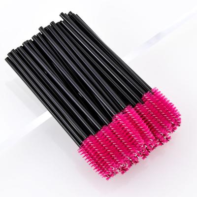 China Easy to Use Disposable Mini Beauty Tools Eyelash Brush Brow Brush 50pcs Portable for sale