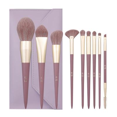 China Angular blush new face makeup set brush eye shadow blush brush soft beauty base concealer lip brush full set for sale