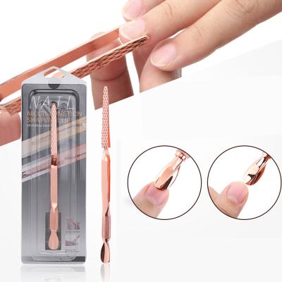 China For Acrylic UV Gel Nails Multifunctional Stainless Steel Manicure Pedicure C-Curve Cuticle Pusher Nail Pinch Tools For Acrylic UV Gel Nails for sale