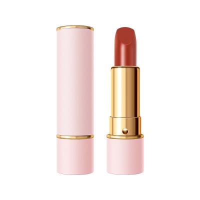 China Waterproof Lipsticks High Pigment Lipstick Matte Lipsticks Form Cream Waterproof Nude Pink for sale