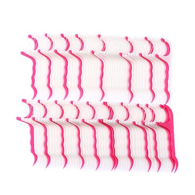 China 25Pcs/bag Plastic Disposable Flosser Brush Dental Interdental Teeth Stick Toothpicks Floss Pick Oral Gum Teeth Cleaning Care for sale