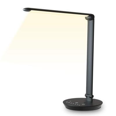 China Guangzhou Factory Stepless Dimming Foldable Eye Shield Led Desk Lighting Aluminum Touch Dimmable LED Table Lamp For Study And Reading Lamp for sale