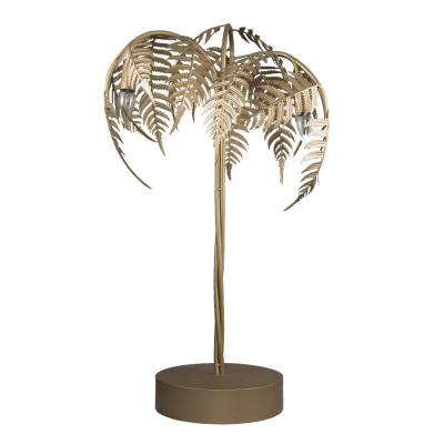 China Modern High Quality Nordic Design Position Palm Tree Lamp Led Creative Gold Table Light For Home Use for sale