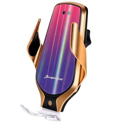 China Phone Holder/Phone Holder Dashboard Air Vent Windshield Qi Electric Self-Fixing Electric Phone Fast Charging Stand Compatible With Iphone 11 pro Max Xs X 8 for sale