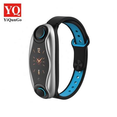 China 2022 NEW T90 Touch Screen Smart Watch with 2in1 TWS Earbuds Sports Fitness Activity Band Heart Rate Tracker Blood Pressure Smart Wristband for sale