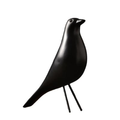 China Modern simple design home office Nordic resin bird statue home decoration decor statue animal bird figurine for sale