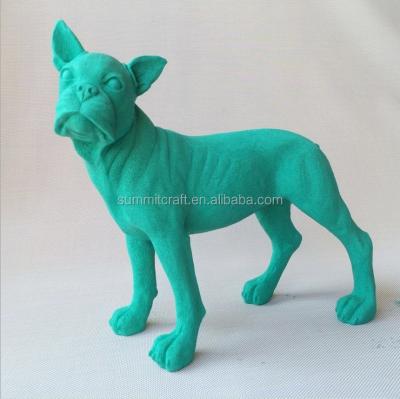 China Colorful Europe Art Resin Dog Statue Great Dane Sculpture for sale