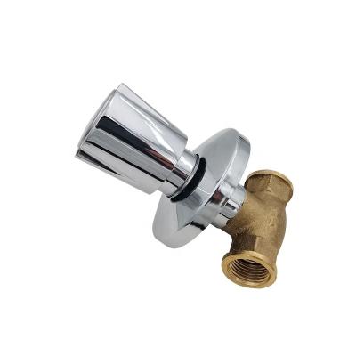 China General Under Tile Hidden Brass Ball Valve Bathroom Water Stop Valve for sale