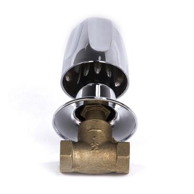 China General Brass Concealed Shut Off Valve Water Cock Wall Mounted Ball Valve 1/2