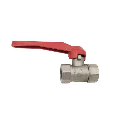 China General Brass Ball Valve With Red Aluminum Handle 1/2 for sale