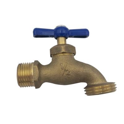 China Water Garden Brass Bibcock Modern Economical Small Low Price Slow Open Faucet 1/2