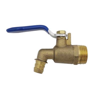 China Modern brass 1/2 bibcock ball valve water faucet garden hose outdoor connection for sale