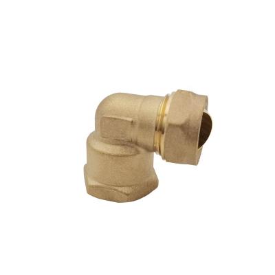 China brass pex pipe fittings compression elbow fittings to plumb pipe connector 15MM 15mm for sale