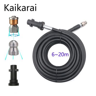 China Superb cleaning ability for Karcher K-Series Sewer Jetter Kit for pressure seal, 1/4 inch, button nose and sewer jetting swivel spout, 4 orifice. for sale