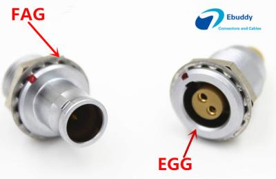 China 14 Pin Push Pull Circular Connector , Lemo Alternative Male Plug Connector FAG.1B.314 for sale