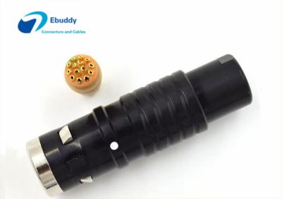 China 14 Pin Male Connector Lemo K Series Plug FGG 1k With Black Chrome FGG.1K.314.CLAD for sale