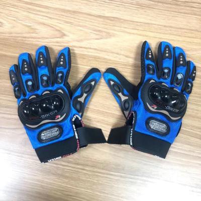 China 2022 Full Finger Motocross Motorcycle Rider Gloves Non-slip, Anti-impact, Running Gloves with Microfiber and Polyester Materials for Racing for sale