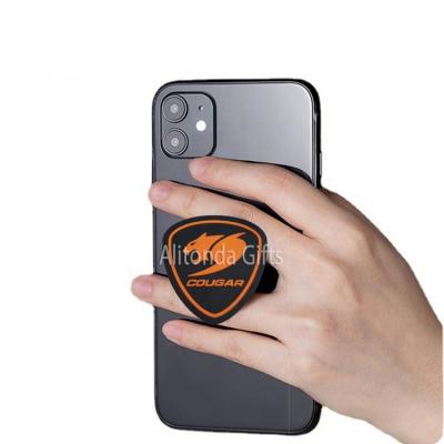 China Adjustable for company promotion gifts custom logo shape design 3d cartoon branding printing mobile phone socket for sale