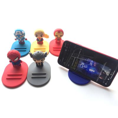 China Hot Selling 3d Cartoon Figure Shape Desk Table Phone Holder Custom Anime Custom Creative Personalized Cell Phone Stand for sale