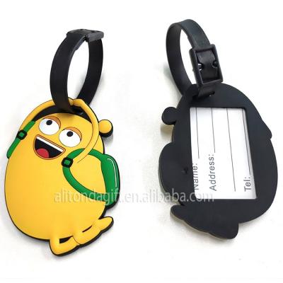 China Personalize Cute Animal Shape Design Personalized Custom Logo Luggage Tag For Travel Promotional Gifts for sale