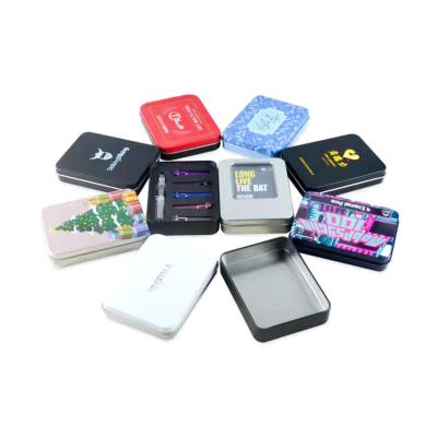 China Viable Promotional Gifts Tin Box Custom For Food Toy USB Storage Square Heart Shape Metal Tin Box Round Case for sale