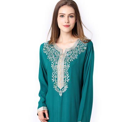 China NEDA Fabric Kaftan Arabic Dress Long Sleeve Muslim Dresses Long Arabic Dress for sale