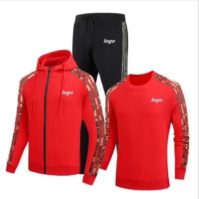 China Custom Logo QUICK DRY 3 Piece Set Fitness Wear Men Gym Fall Winter 4 Colors Plus Size Fitness Wear For Men for sale